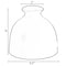 Uniquewise Modern Inkwelll Bottle Shaped Ceramic Table Vase Flower Holder, White 4 Inch QI004366.S.WT - alternate 7